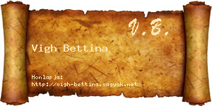 Vigh Bettina névjegykártya